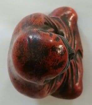 備前焼　赤達磨