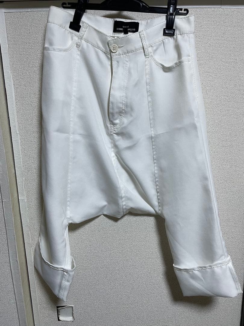 COMME des GARÇONS ホワイト サルエルパンツ