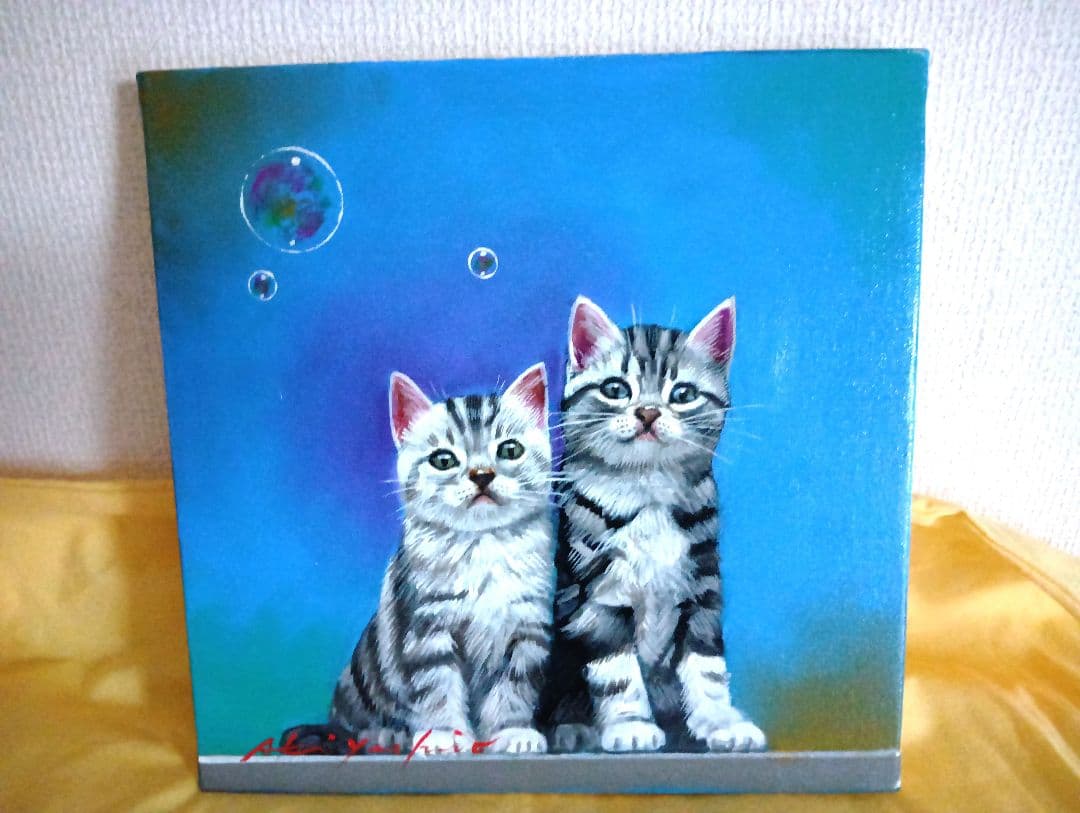 八代亜紀　油彩画S３号