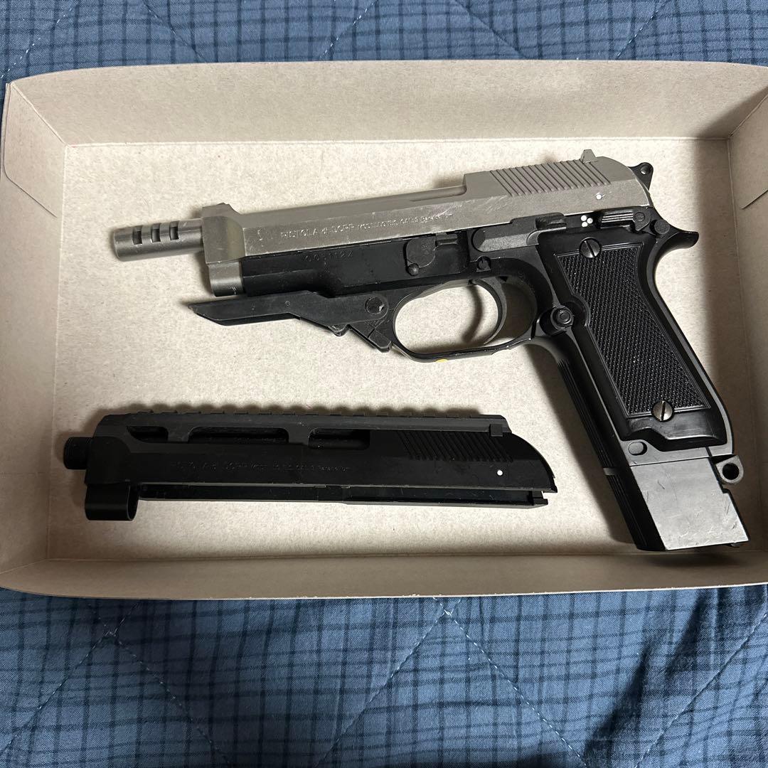 東京マルイ　電動ハンドガン　M93R シルバースライド　一体型マウントレイル付き