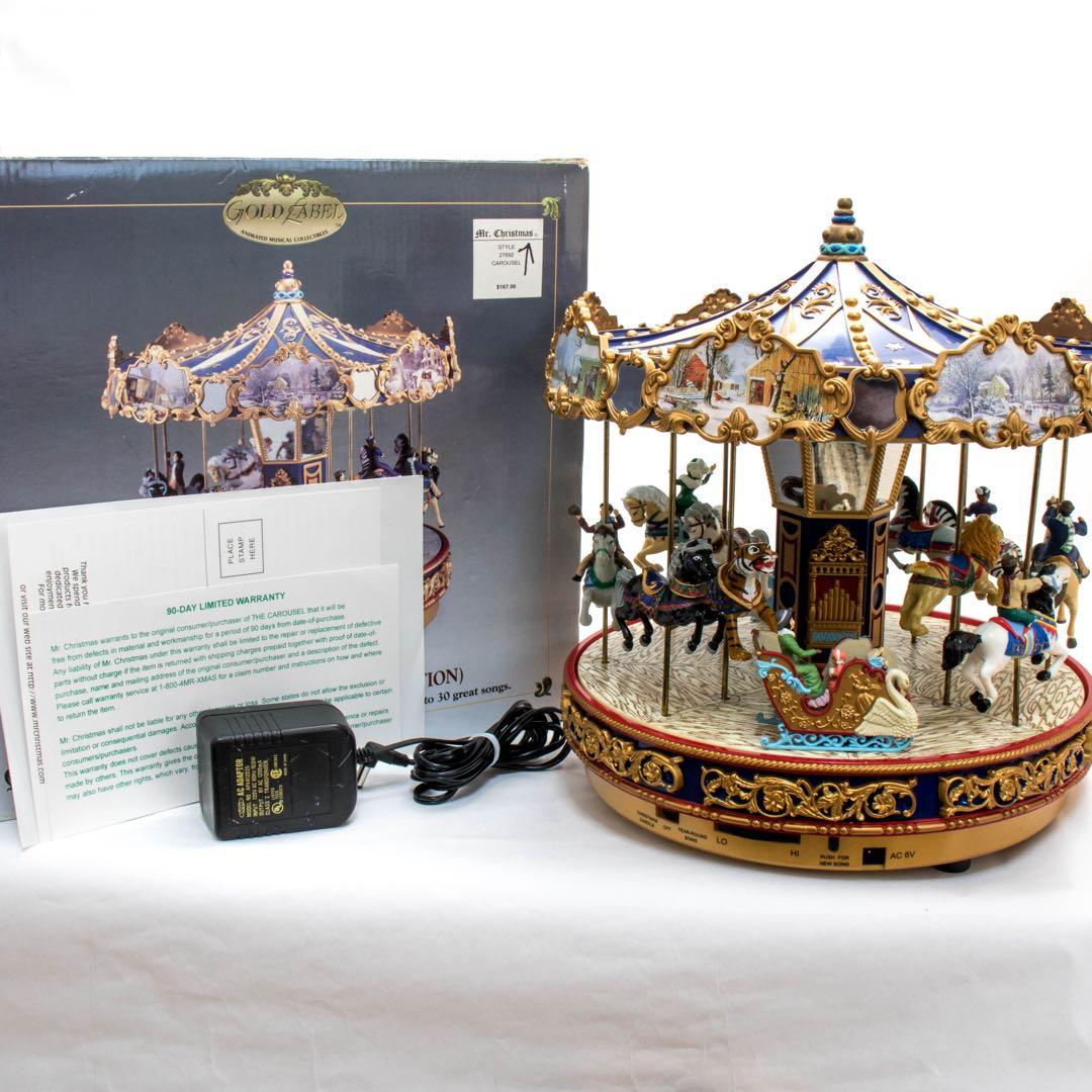 ジャンク品 ミスタークリスマス カルーセル ミレニアムエディション オルゴール