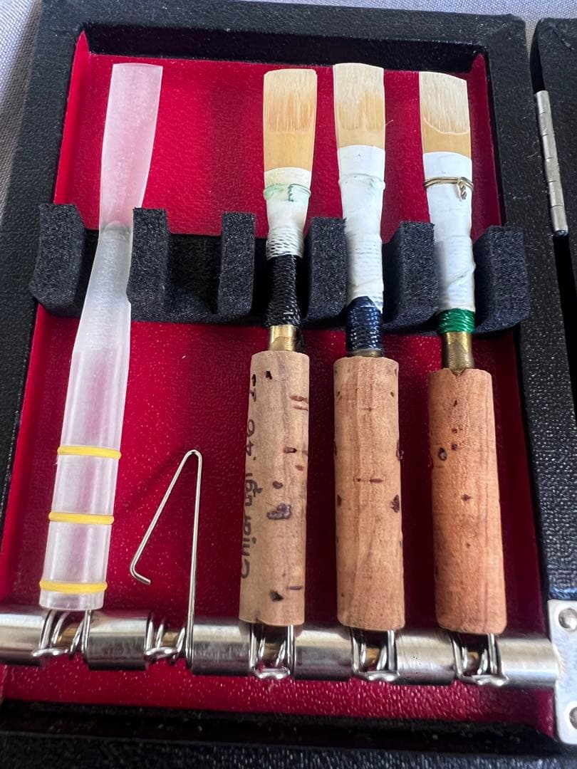 オーボエリード3本、オーボエレジェールリード1本、スヌーピーケース　まとめ売り