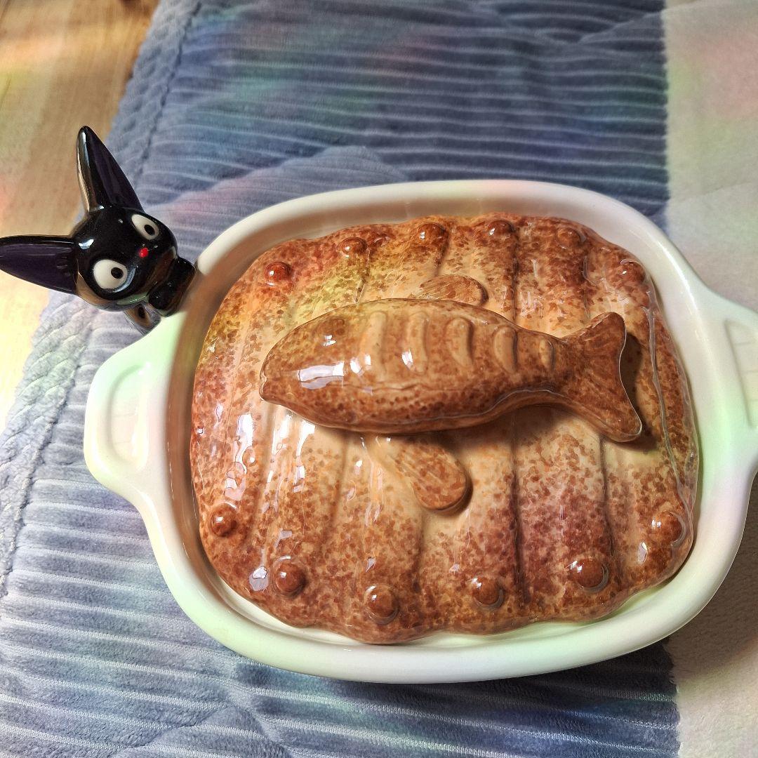 魔女の宅急便　ニシンのパイ　クッキージャー　ジジ付き　[難有り]