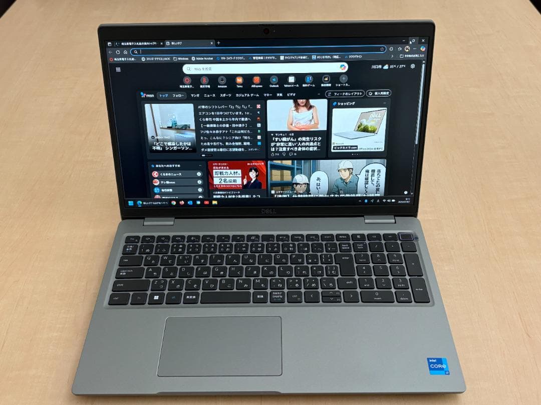 Windowsノート本体 DELL Precision i7/32GB/512GB/NVIDIA T550