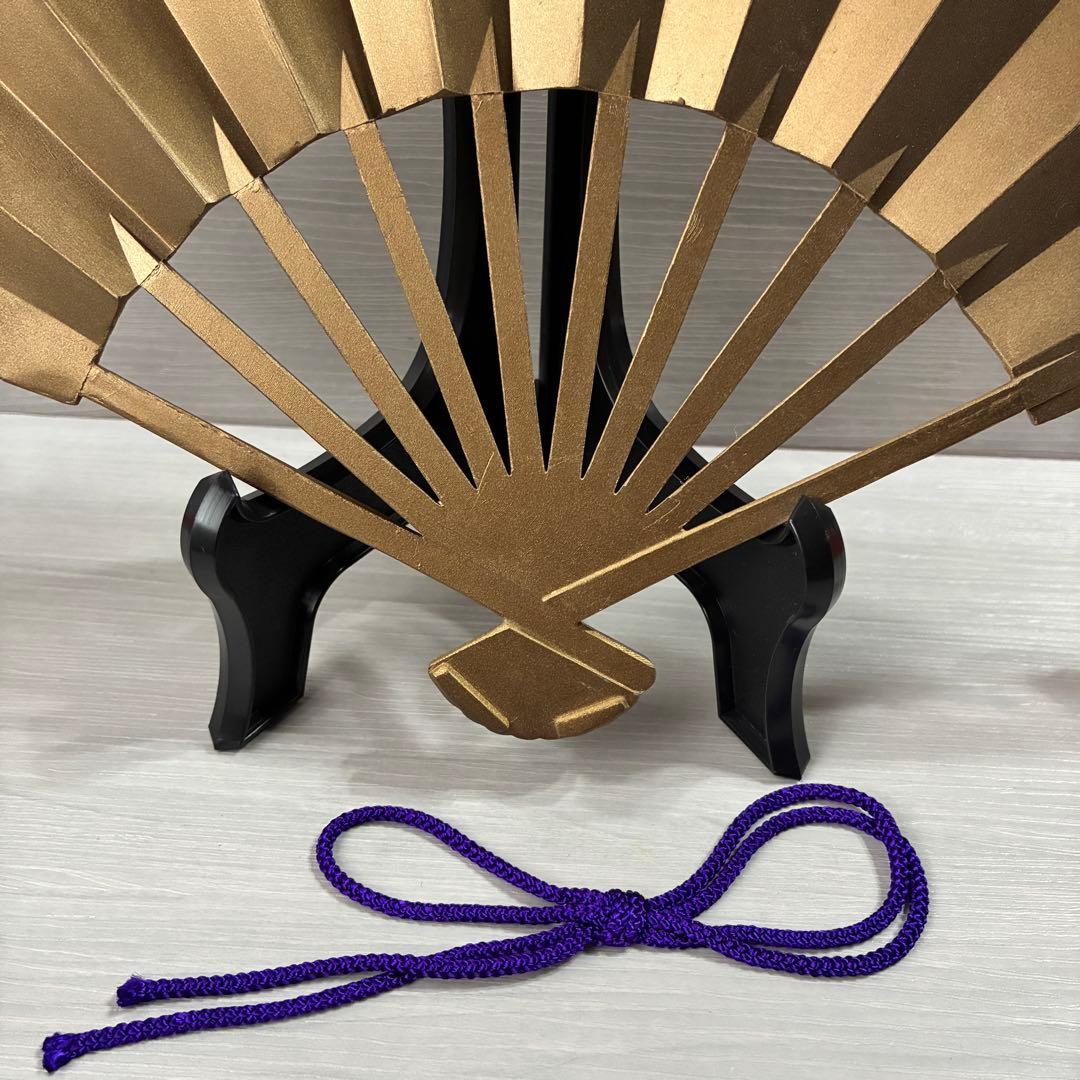 扇面　鳳凰　金属工芸　ヴィンテージ　工芸品　骨董品　飾扇