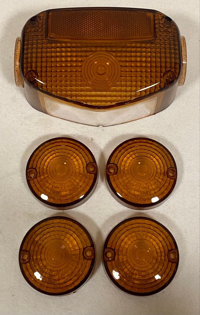 GS400 テールレンズ　ウインカーレンズ　茶色　クリア　スモーク　純正　当時物