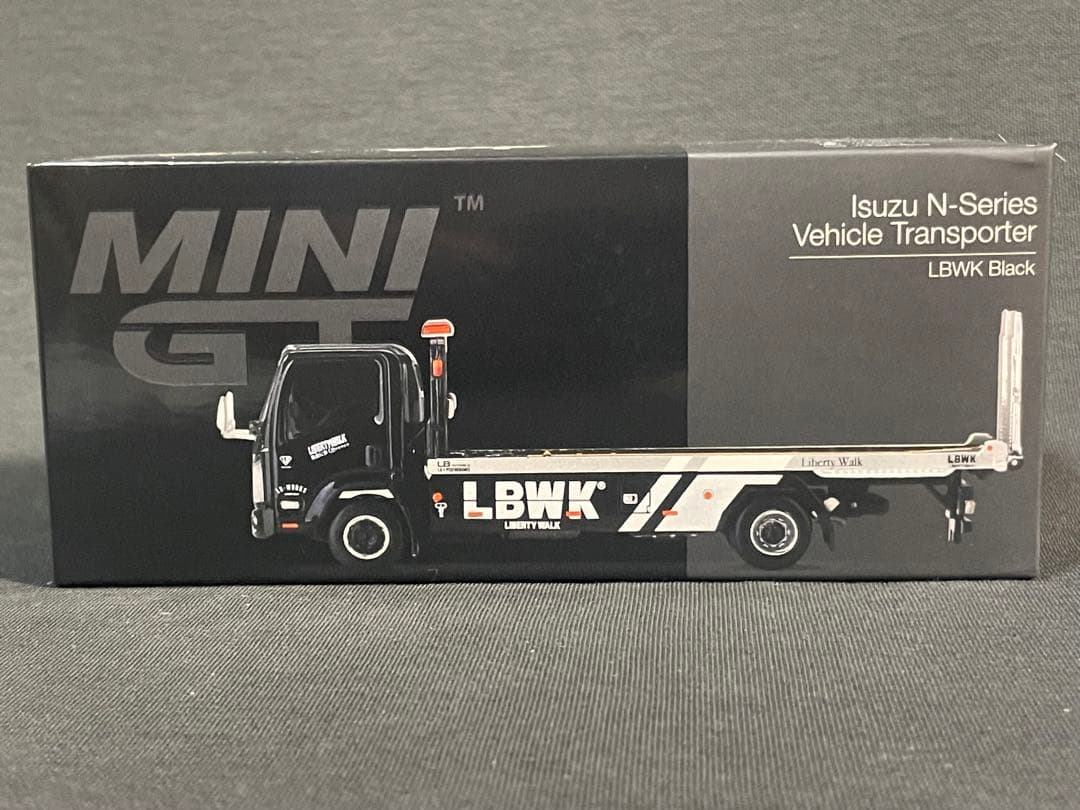 MINI GT Isuzu Nシリーズ(ELF) 車両積載車 LBWK ブラック
