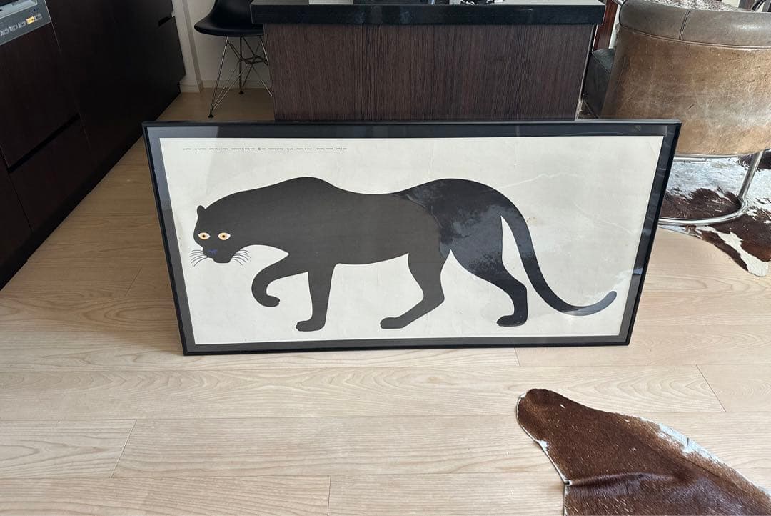 ✳️エンツォ・マーリEnzo Mariポスタークロヒョウ❤️一点もの　ビンテージ