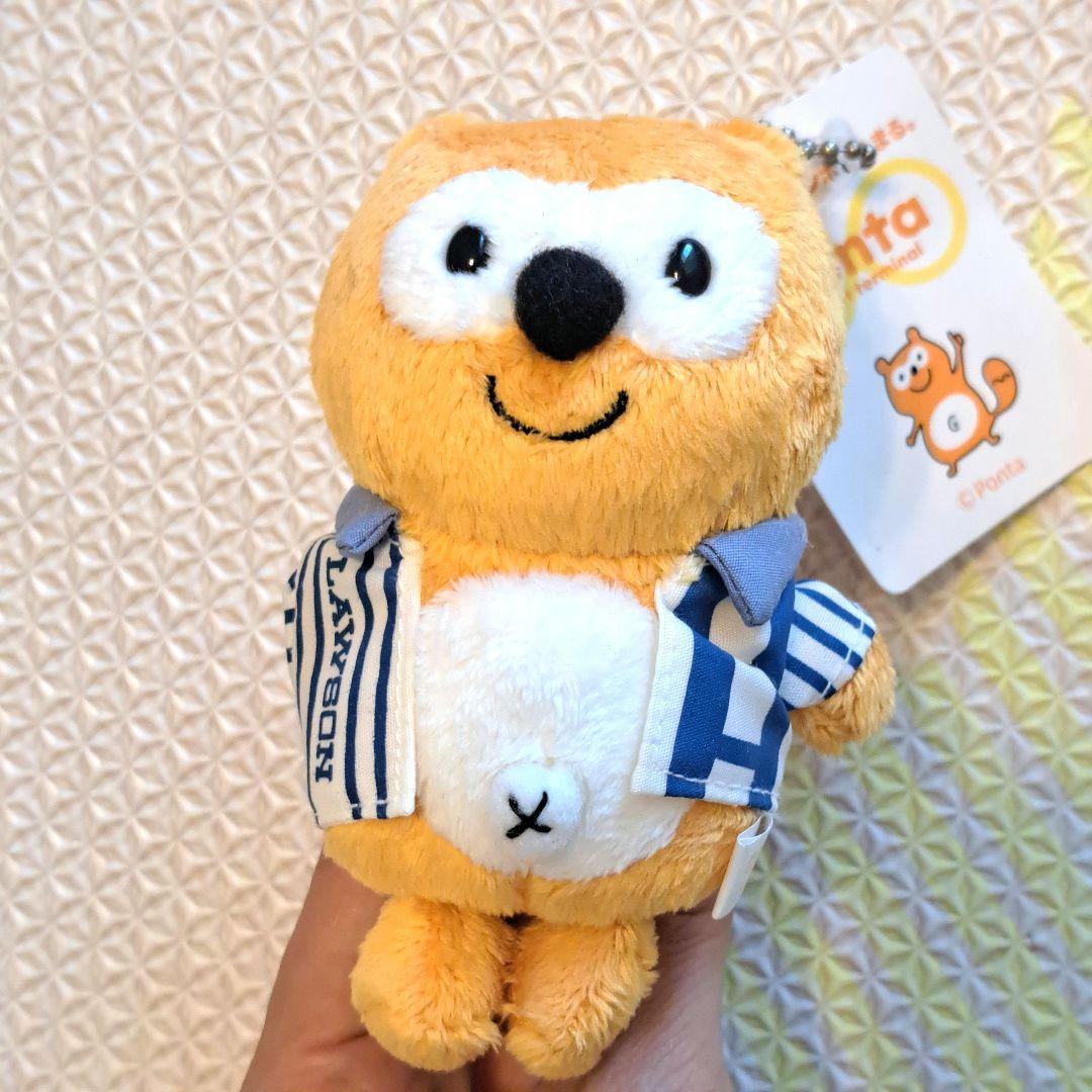 Ponta ぬいぐるみ LAWSON ストライプシャツ　キーホルダー　ポン太