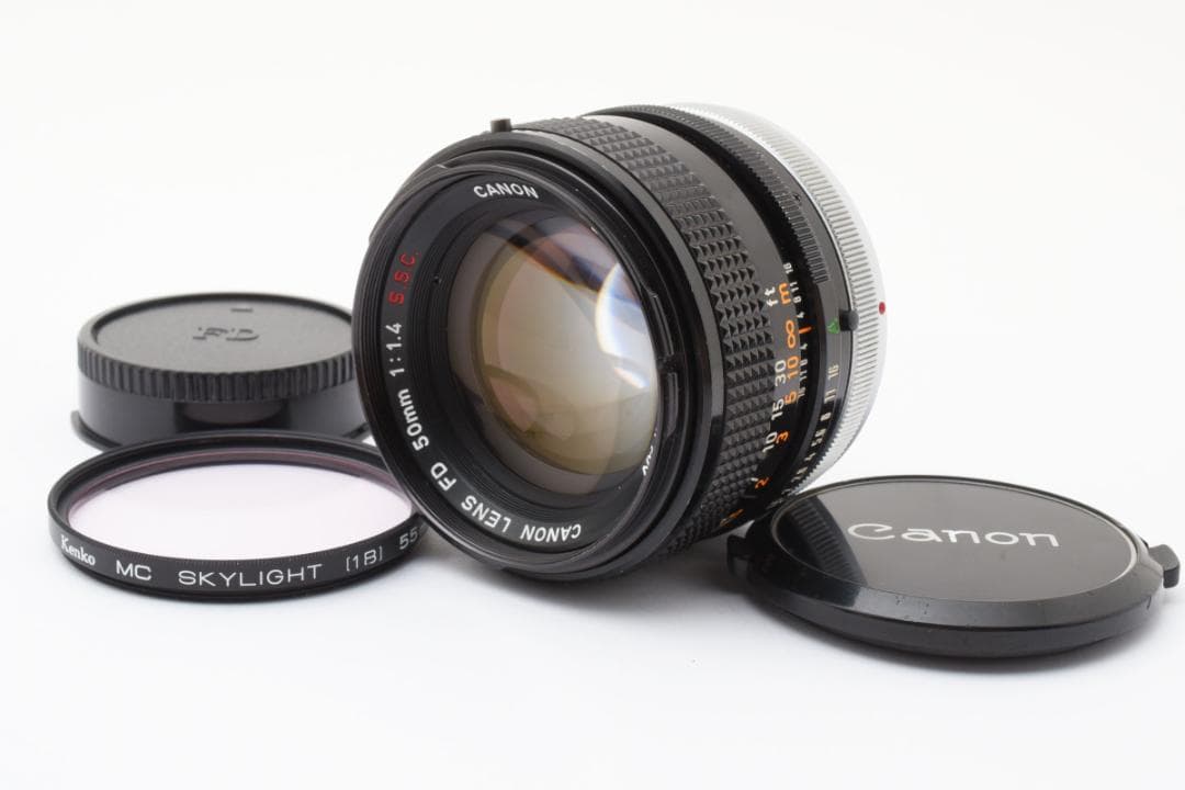 美品 CANON FD 50mm f1.4 S.S.C MF レンズ C830