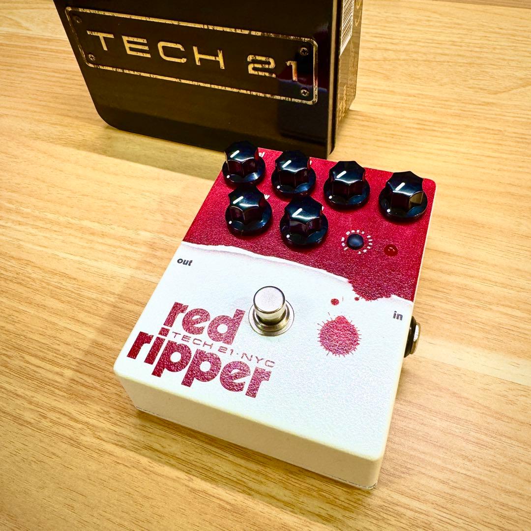 美品 廃盤 TECH21 Red Ripper ベース用ファズ 箱・取説付