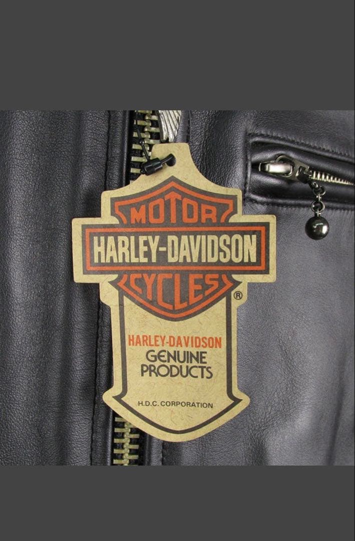 Harley-Davidson ブラック シングルライダースジャケット Sサイズ