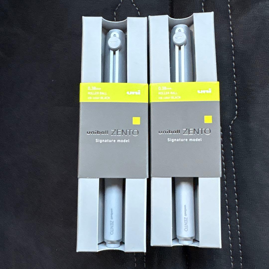 三菱鉛筆 ユニボール ゼント シグニチャーモデル シルバー 0.38 2本セット