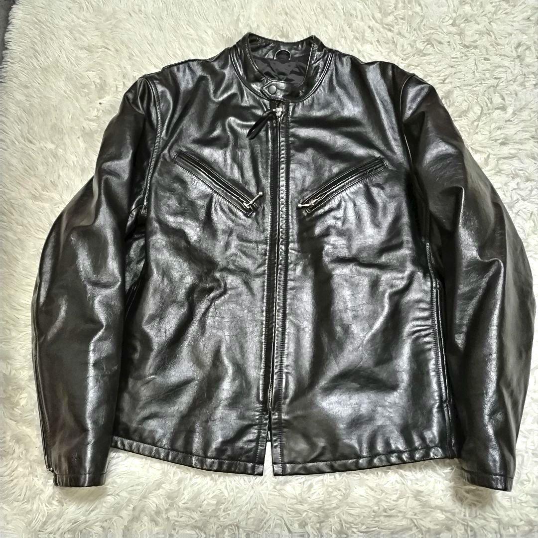 アヴィレックス　ライダース　カウレザー　牛革 シングルライダース 　キルティング