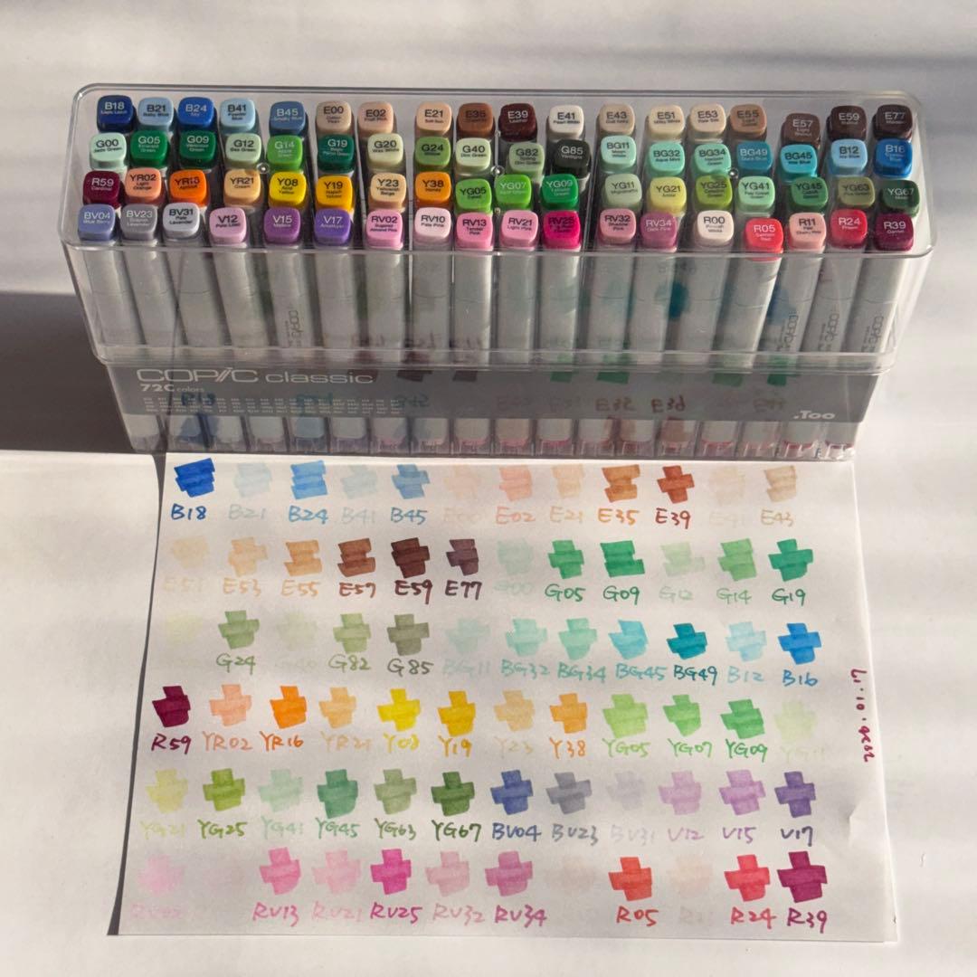 Too Copic Classic 72色 セットC マーカー