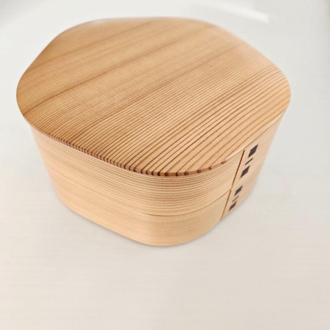 ★大館工芸社 曲げわっぱ 梅花重 ２段 大きめ 重箱★