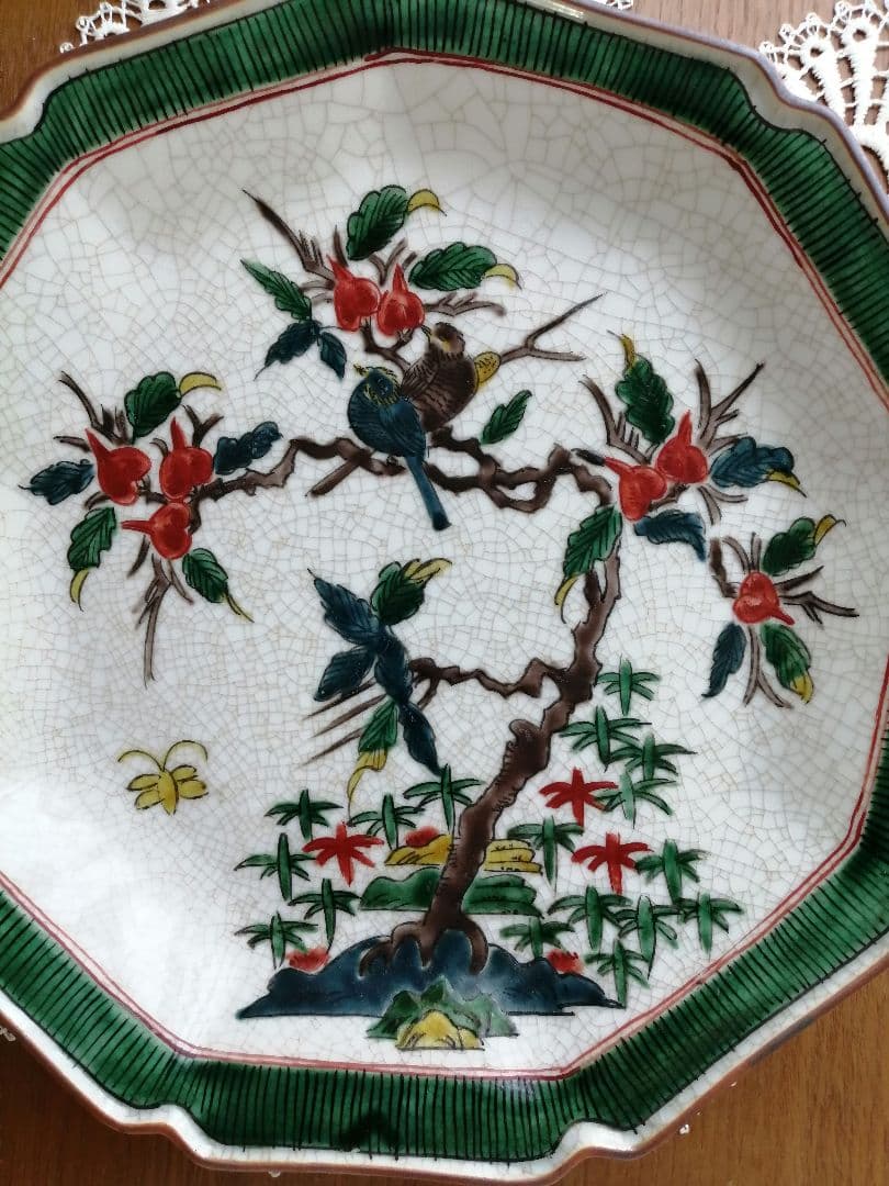 茶道具　菓子器　九谷焼　菓子皿　菓子鉢