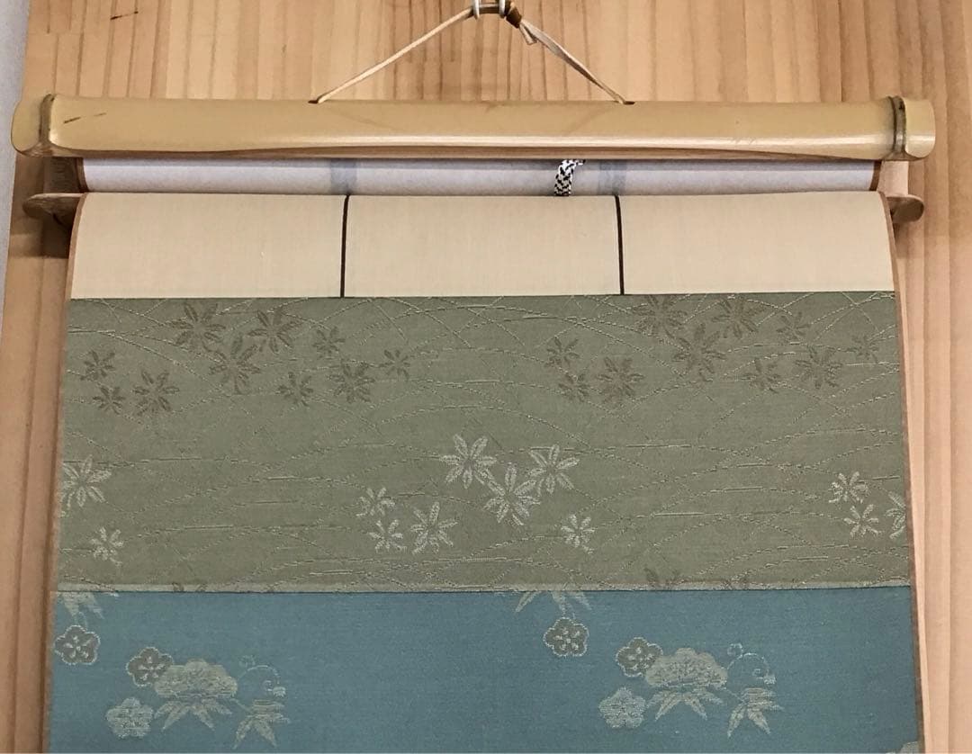 K茶道具　竹製　軸巻上(掛軸の長さ調整する時に) 紙箱　S978KJ