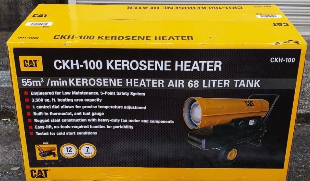 新品CATジェットヒーターCKH-100熱出力86000kcal/h灯油