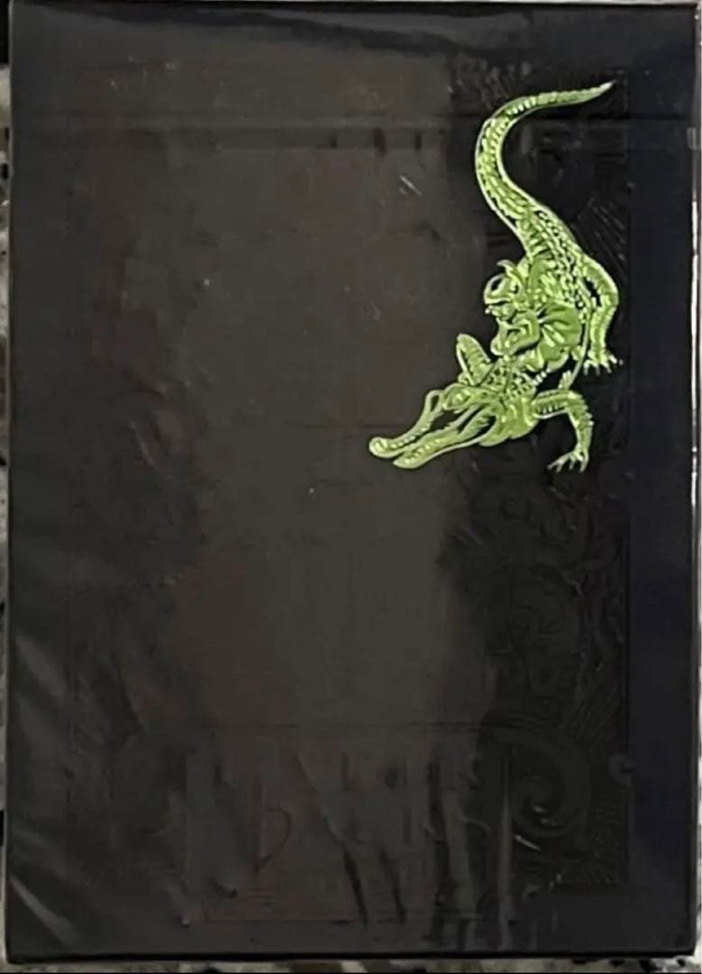 Green Gator Back Playing Cards 新品1個