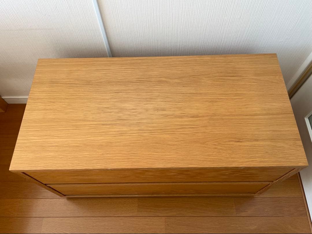 無印良品 スタッキングキャビネット オーク材 引き出し付き