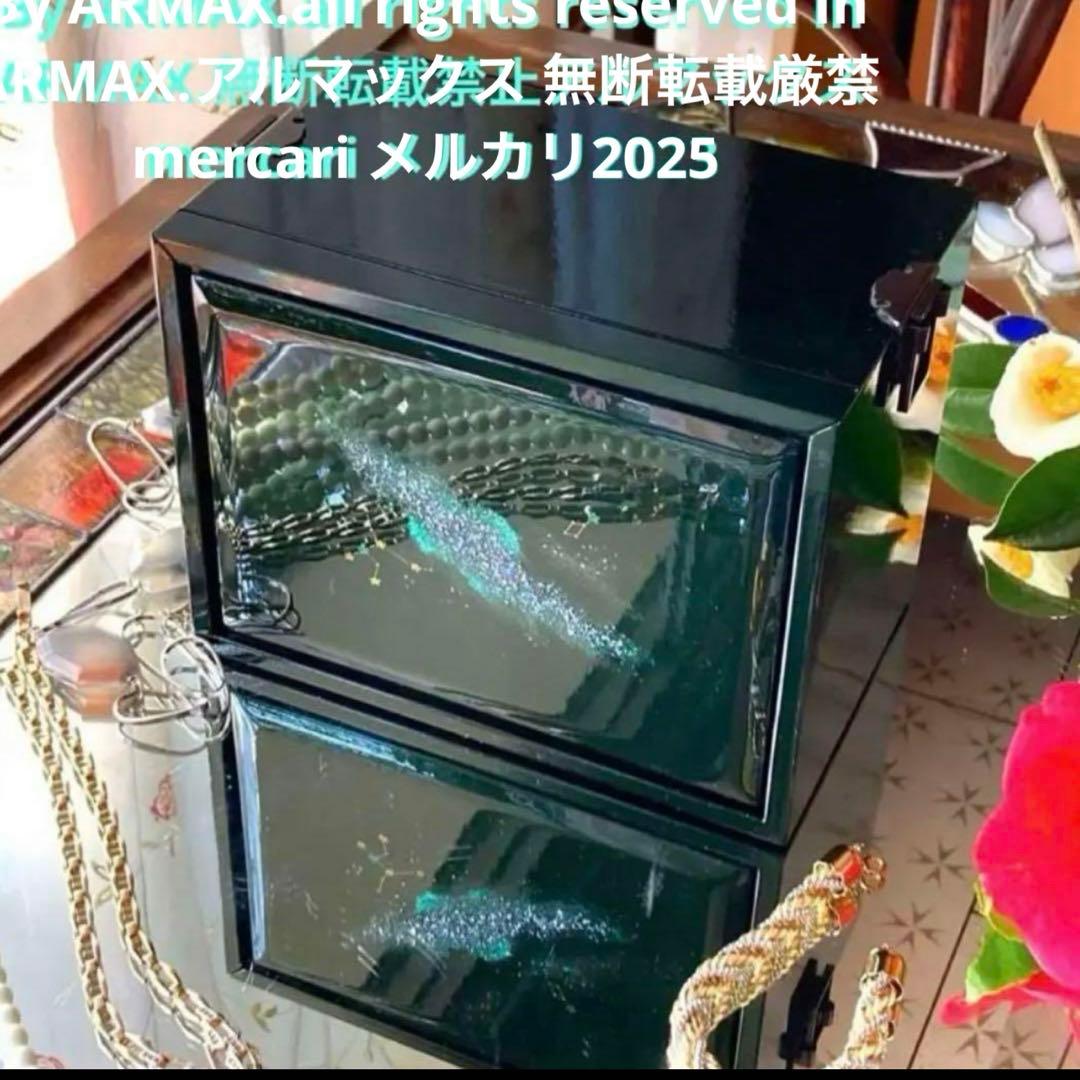 2191様感謝‼️ラストJAPAN輪島螺鈿蒔絵宝石箱「銀河-翠みどり」1点　愛蔵品