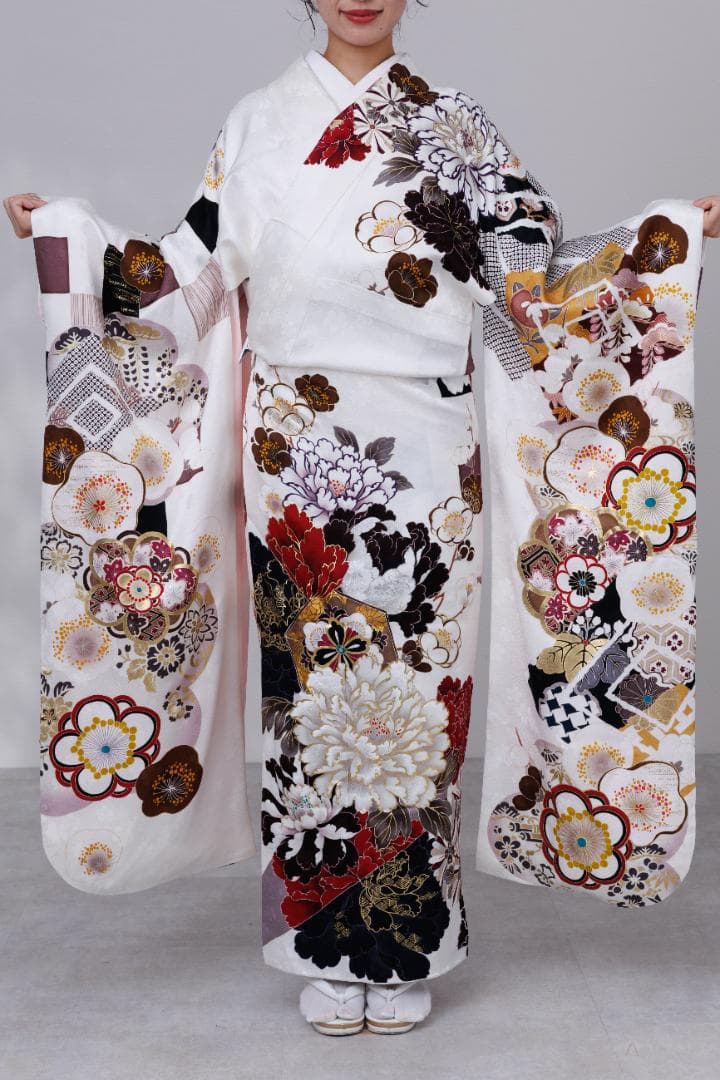 牡丹さま専用　振袖単品【9】【155cm~165cmの方用】