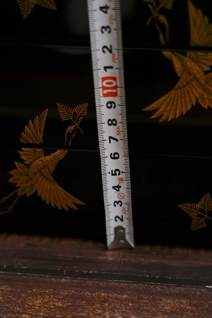 輪島の名店　五島屋漆器　三段重箱　松喰鶴