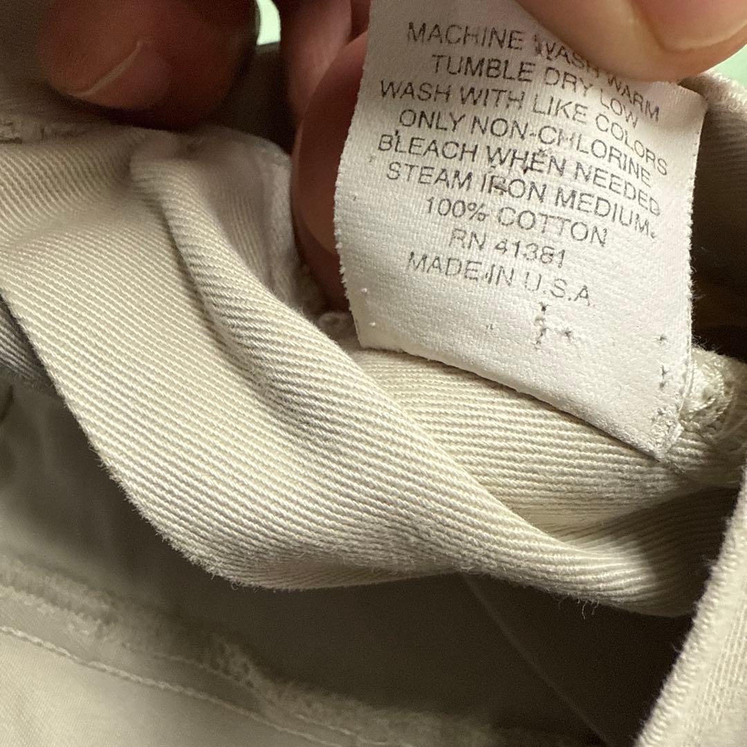 90s USA製 ポロラルフローレン チノパン ベージュ W33