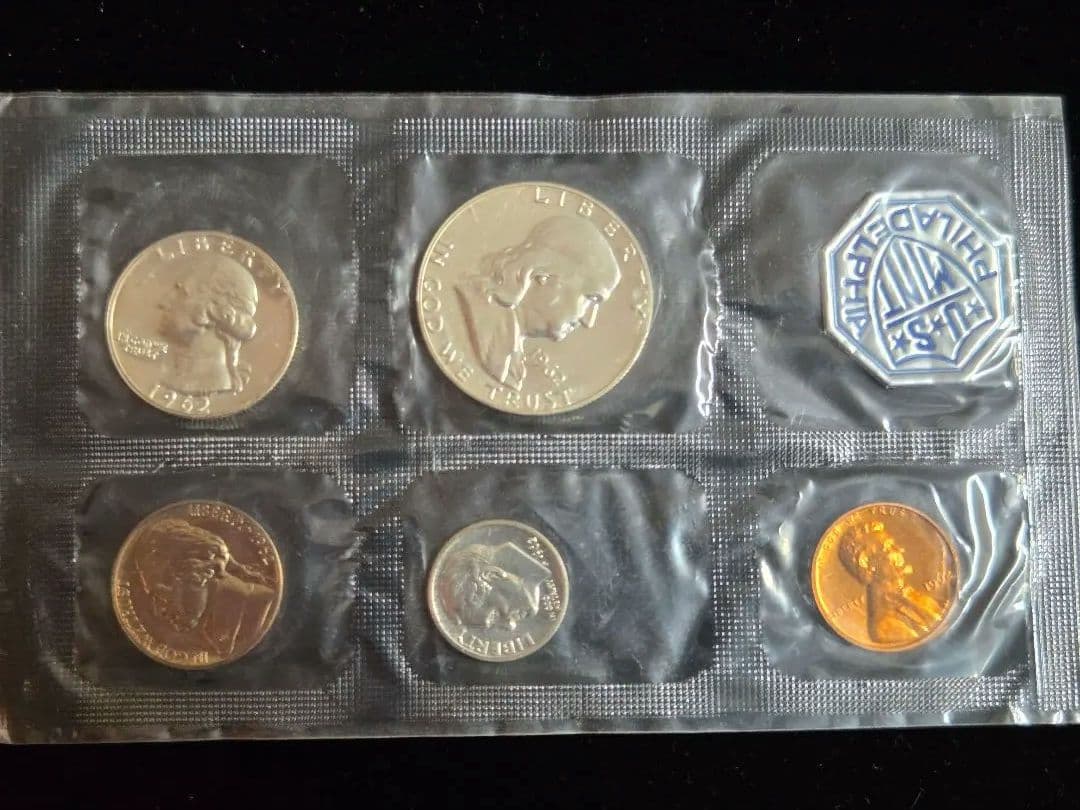 (プルーフ) アメリカ合衆国　セット(銀貨入り)　1962