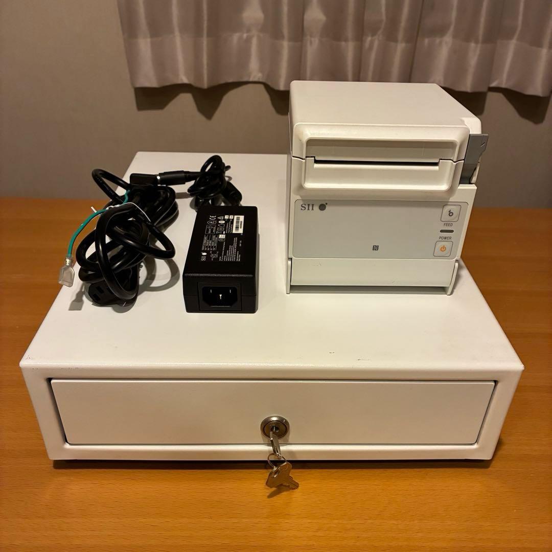 エアレジ対応 SII サーマルプリンタ&キャッシュドロワ