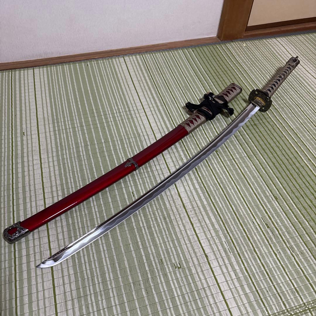模造刀　刀　剣　ソード　工芸品　武具　武器　侍　赤　太刀
