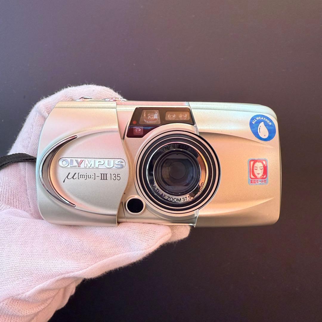 OLYMPUS μ[mju:]-III 135 コンパクトフィルムカメラ 稼働