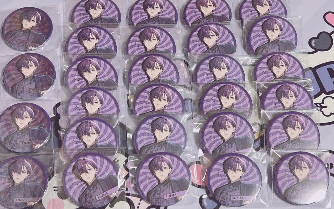 志麻　むしろWhy　等身缶バッジ