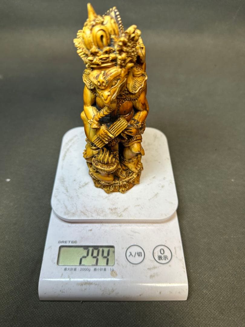 極上　置物　ガネーシャ　象神　仏像　天然素材　アンティーク　骨董　飾り物　古美術