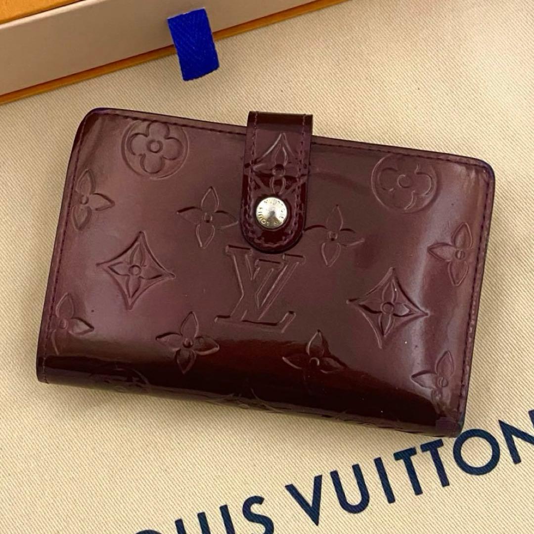 ルイヴィトン ヴェルニ ポルトフォイユ ヴィエノワ がま口 二つ折り財布 財布
