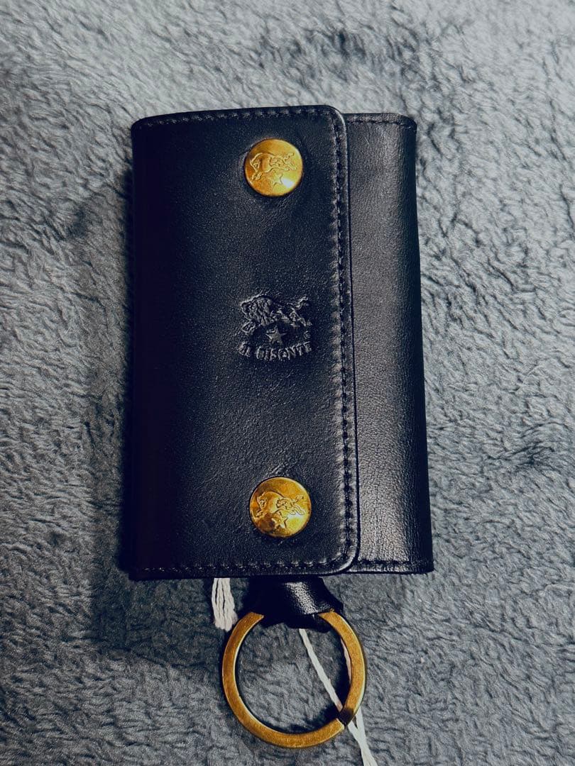 IL BISONTE ブラック レザー キーケース 新品未使用品