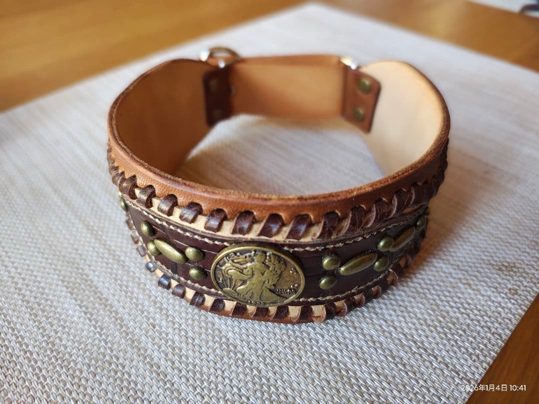 犬の首輪　ハンドメイド　㊷