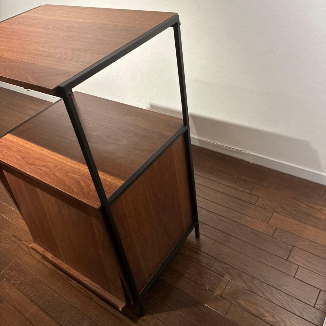 猫用トイレ　収納ラック　スリムタイプ　木目　シンプル　トイレ　キャットラック　棚