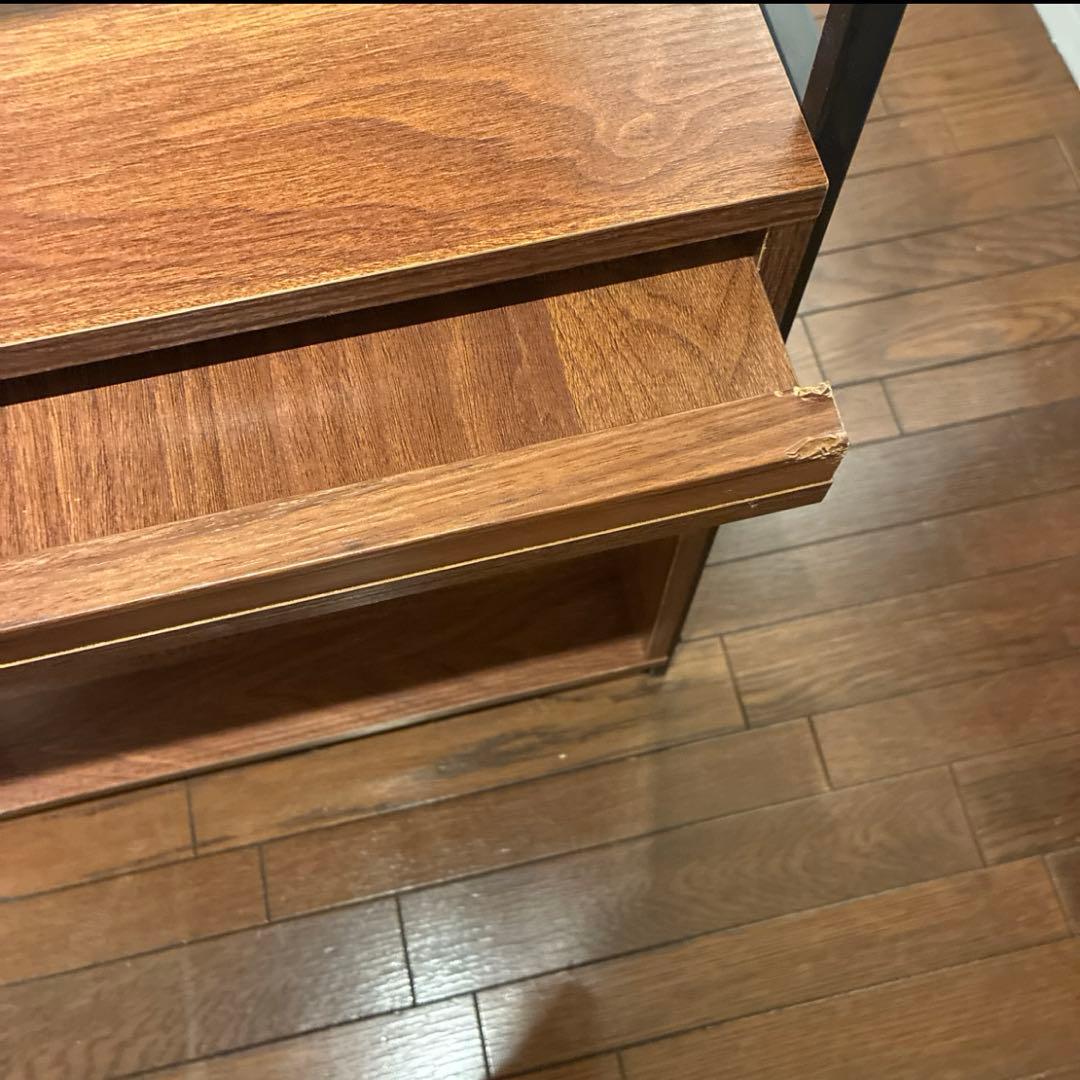 猫用トイレ　収納ラック　スリムタイプ　木目　シンプル　トイレ　キャットラック　棚