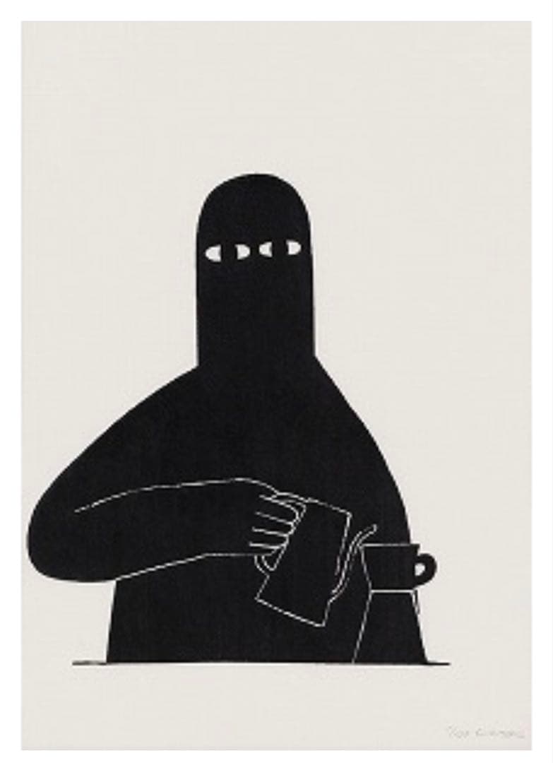 版画 Ly painter Coffee stand in the Painting