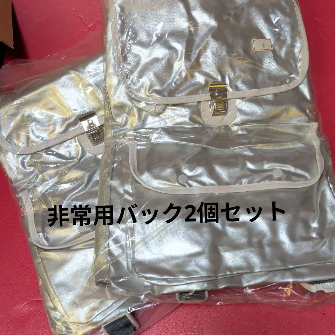 非常用持ち出しリュック シルバー2個