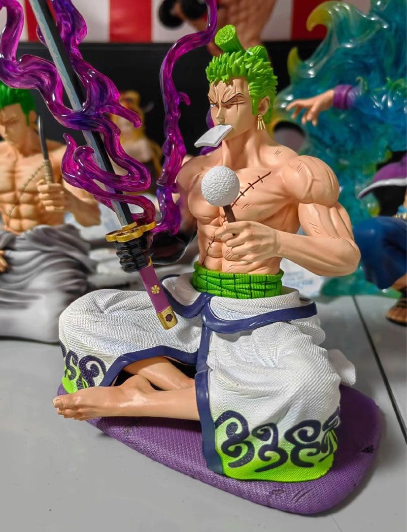 ワンピース 和の国 ゾロ フィギュア ガレージキット 塗装済み品1/8