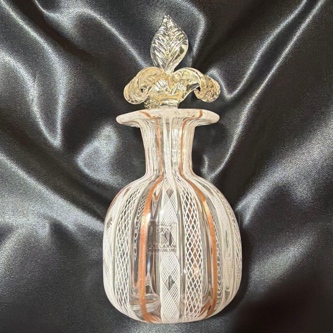 マ*ア様 ベネチアンガラス ムラーノガラス バラリン工房 八角形 香水瓶