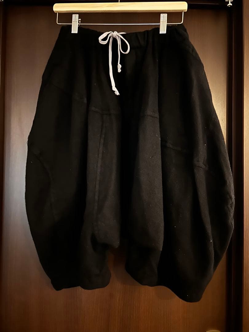 コムデギャルソン ブラック ウール サルエルパンツ XS 黒