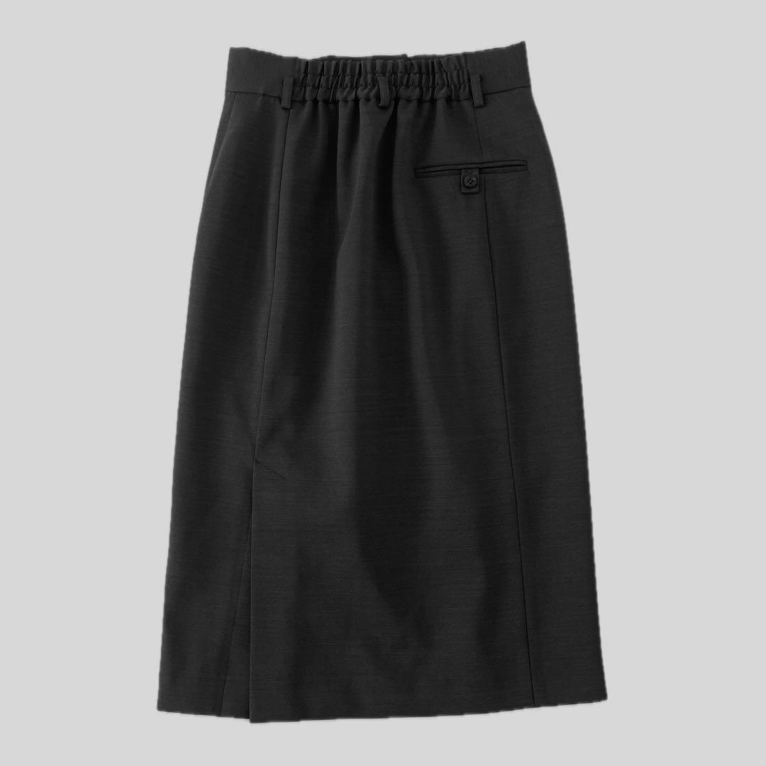 美品 anuansアニュアンス / ピンタックミディタイトスカート S