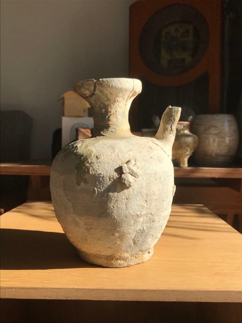 室町時代　古瀬戸　水注　焼き物　骨董　アンティーク　壺