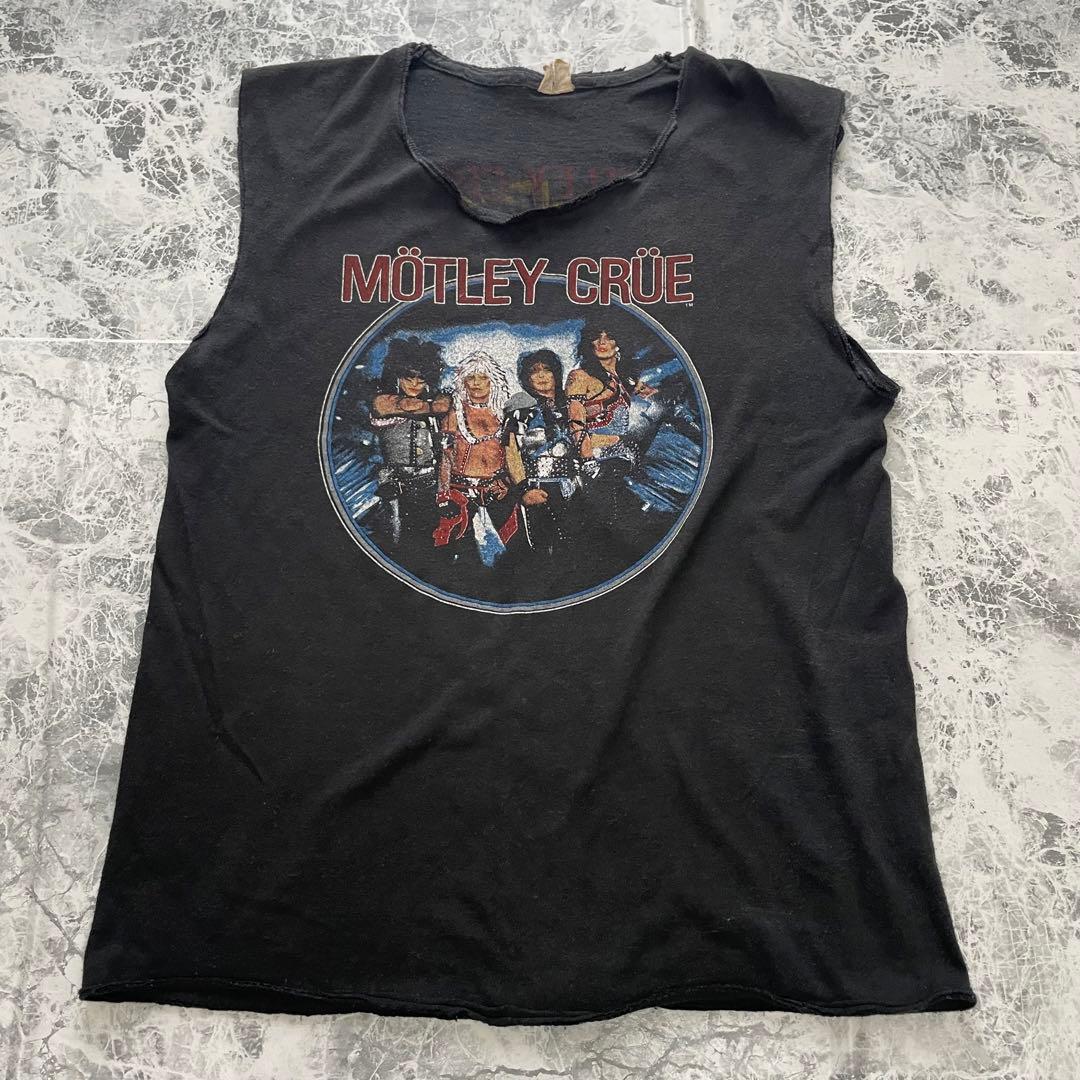 【超希少】古着 バンドTシャツ ノースリーブ モトリー・クルー ヴィンテージ