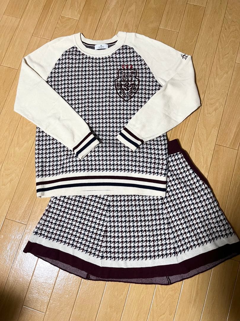 Munsingwear セーター&スカートセット M