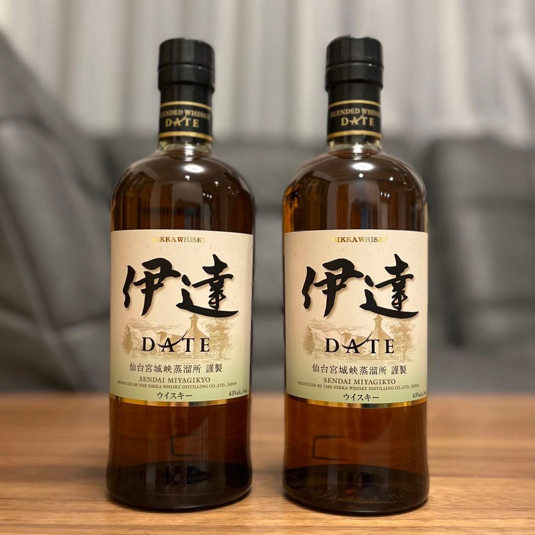ニッカ 伊達 ウイスキー ２本 700ml 未開封 宮城峡蒸溜所 限定